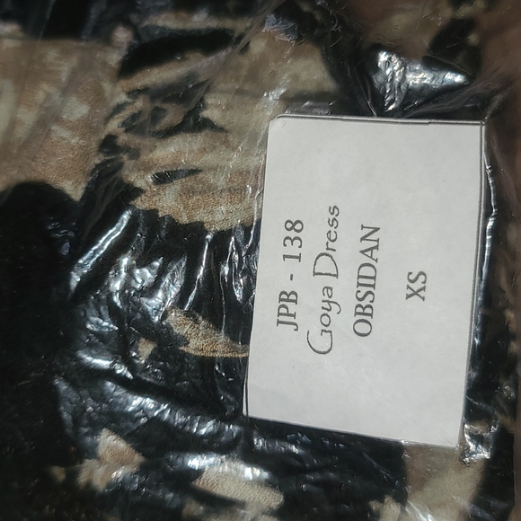 Jen's Pirate Booty Goya midi dress obsidian Spanish Rose black lace down XS gown - Picture 8 of 16